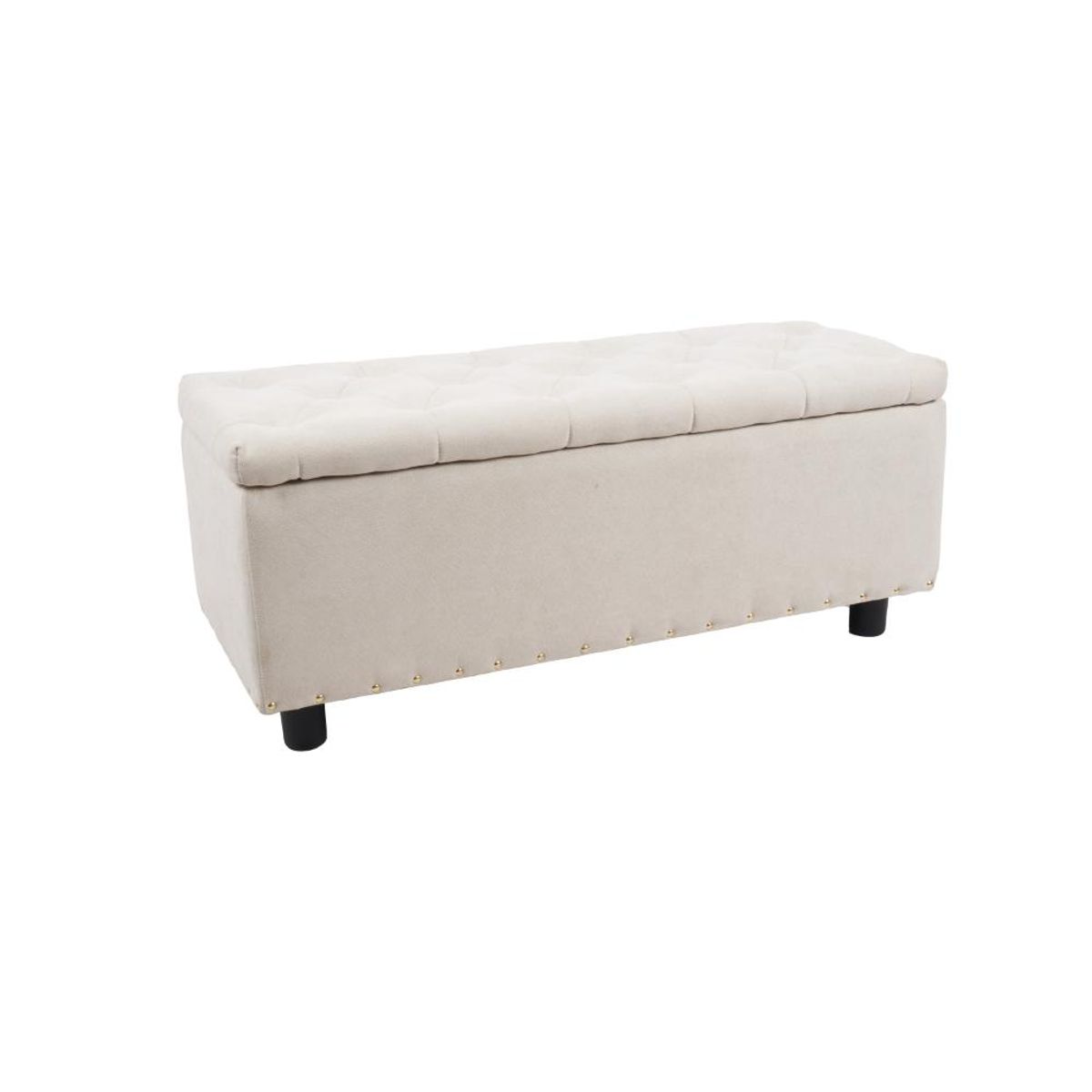 KLIK - Banqueta acolchada con almacenaje - Beige