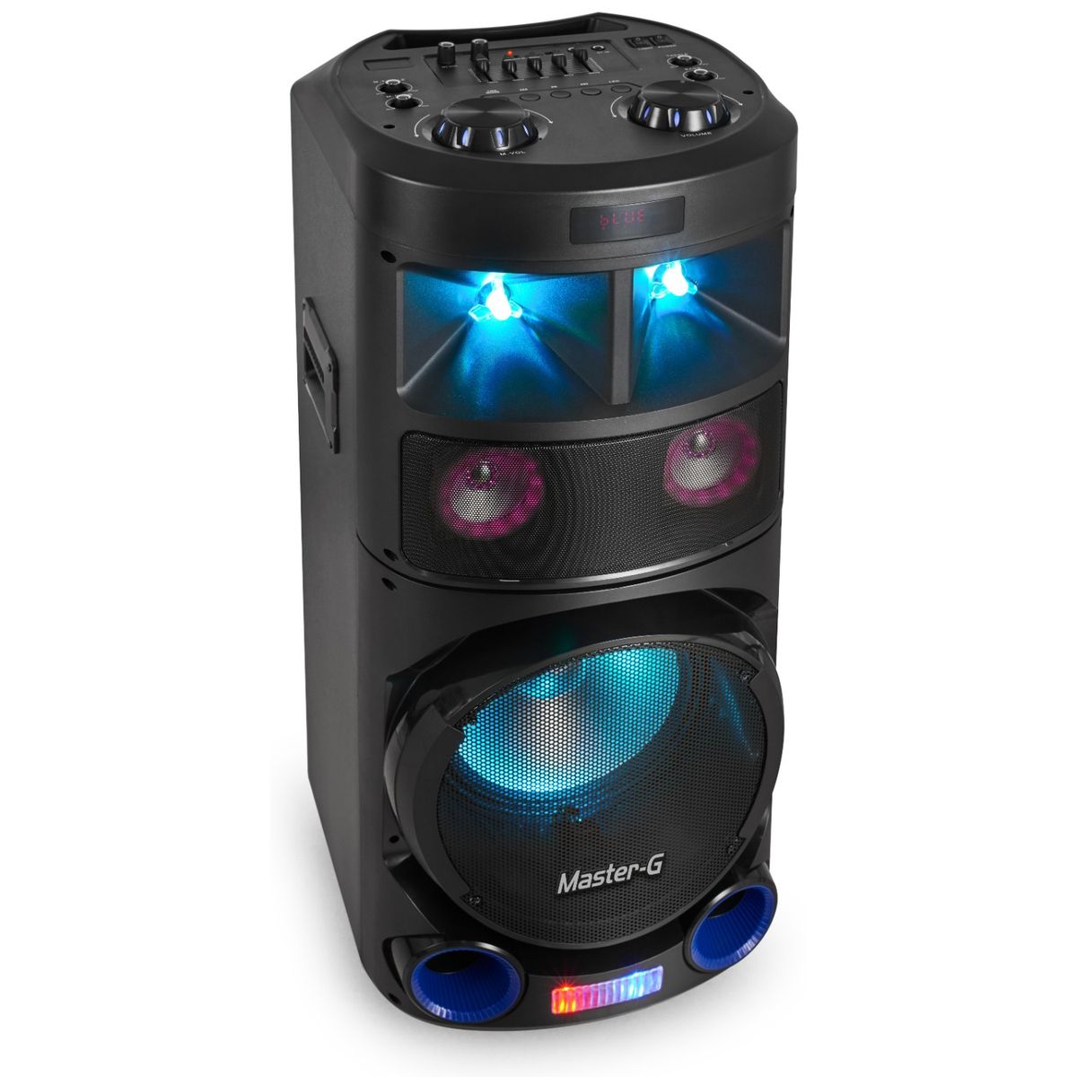 MASTER G - Parlante Inalámbrico Bluetooth 12" MGORION con Karaoke