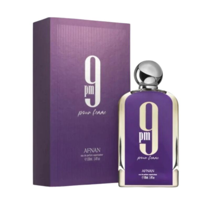 LATTAFA - 9 Pm Pour Femme EDP 100ml (Purple) Mujer Afnan AFNAN