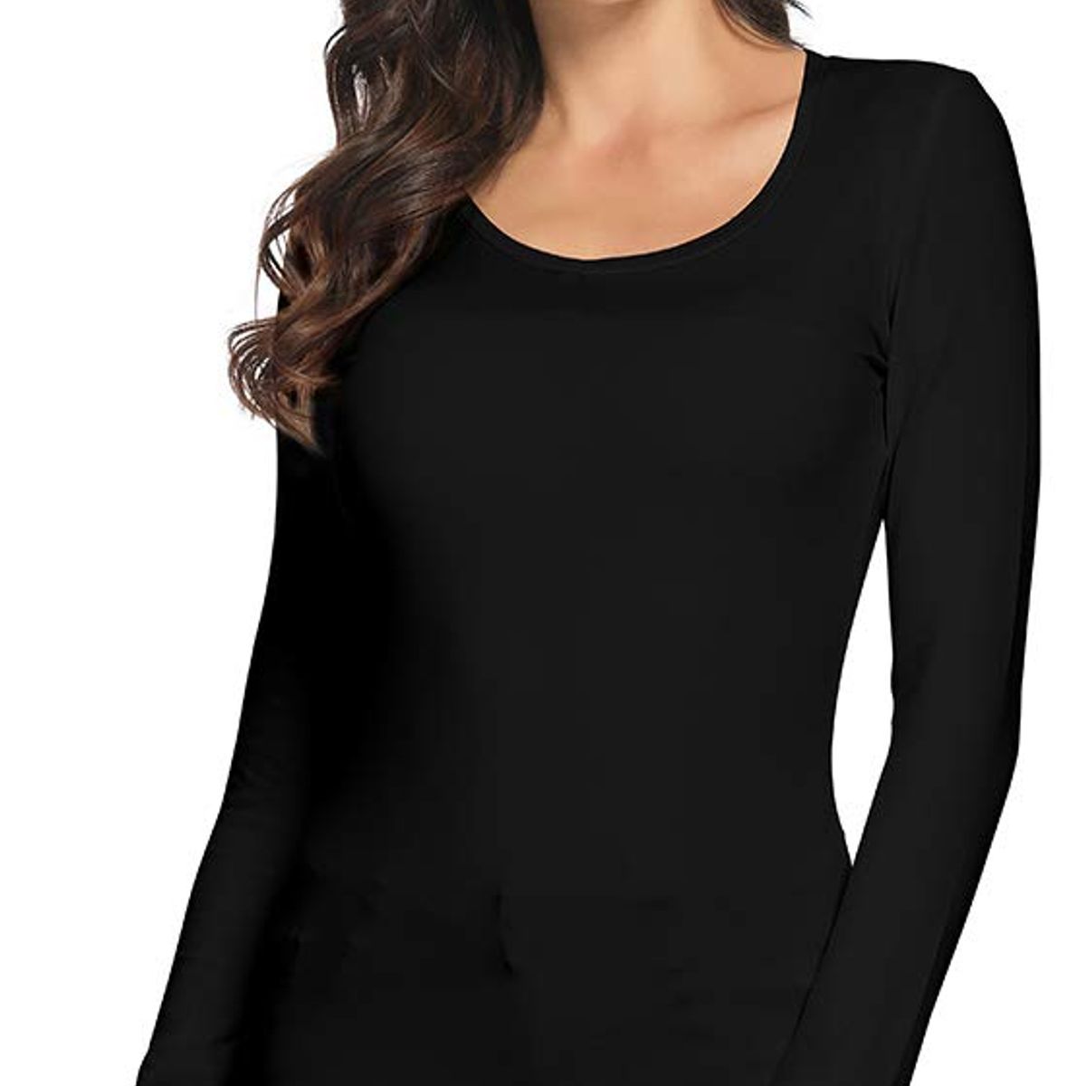 EVERSO - 6 Camisetas Bambú Mujer Con Polar COLOR SURTIDOS-