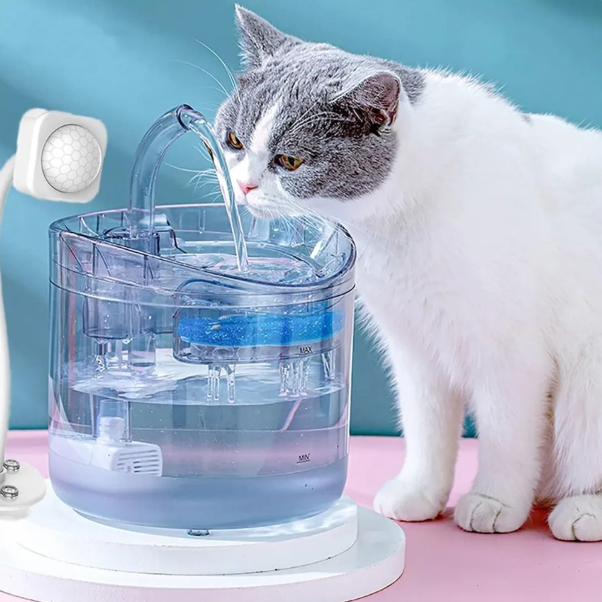 GENERICO - Bebedero Inteligente para Mascotas Fuente Automática de Agua para Gatos y Perro