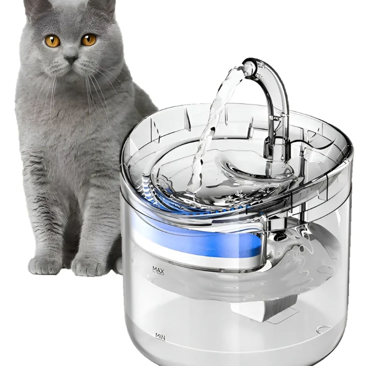 GENERICO - Bebedero Inteligente para Mascotas Fuente Automática de Agua para Gatos y Perro
