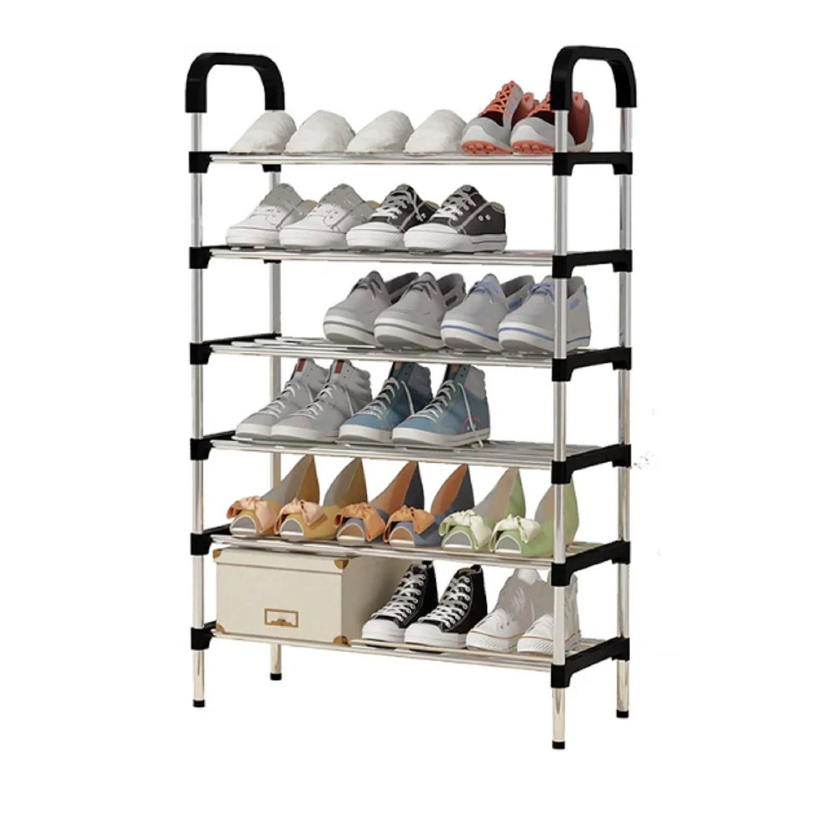 GENERICO - Zapatero Organizador Mueble Metal.  Zapateros 6 niveles
