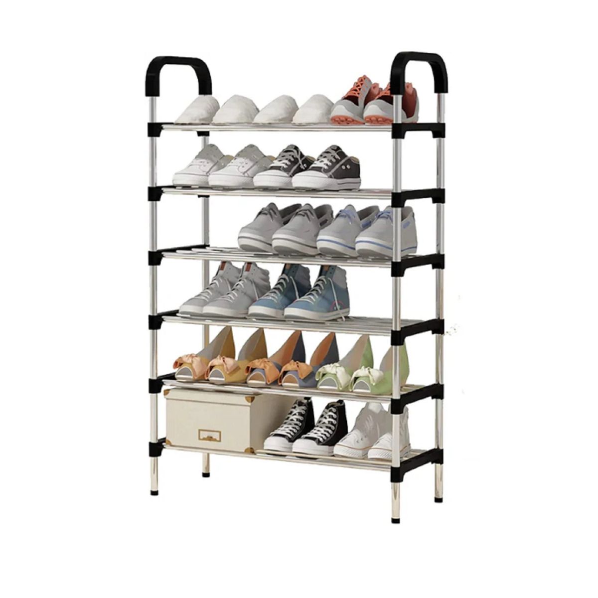 GENERICO - Zapatero Organizador Mueble Metal.  Zapateros 6 niveles