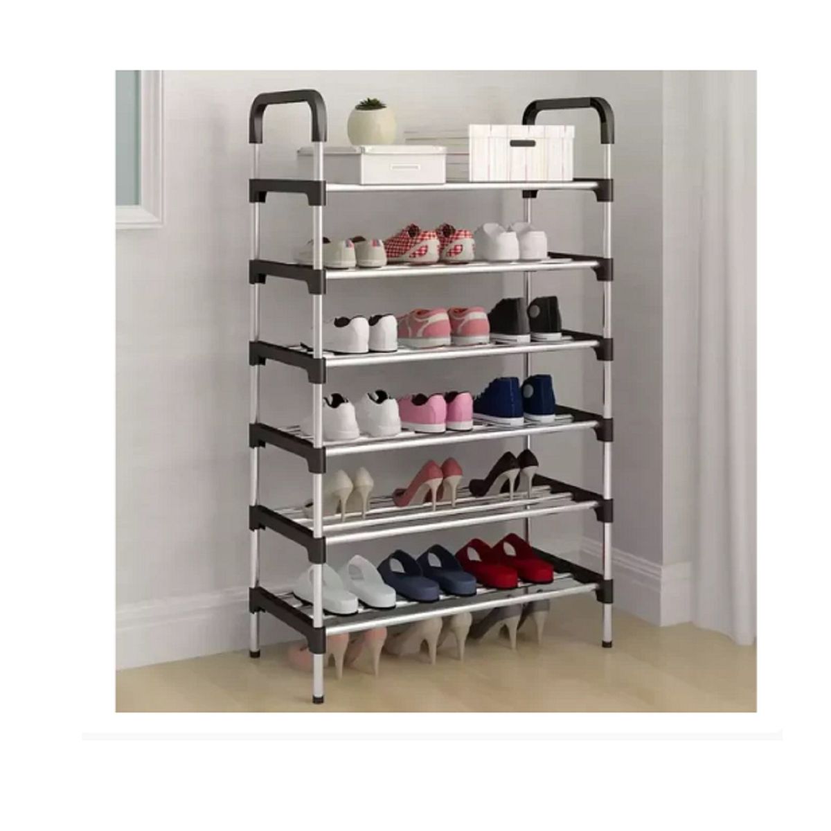 GENERICO - Zapatero Organizador Mueble Metal.  Zapateros 6 niveles
