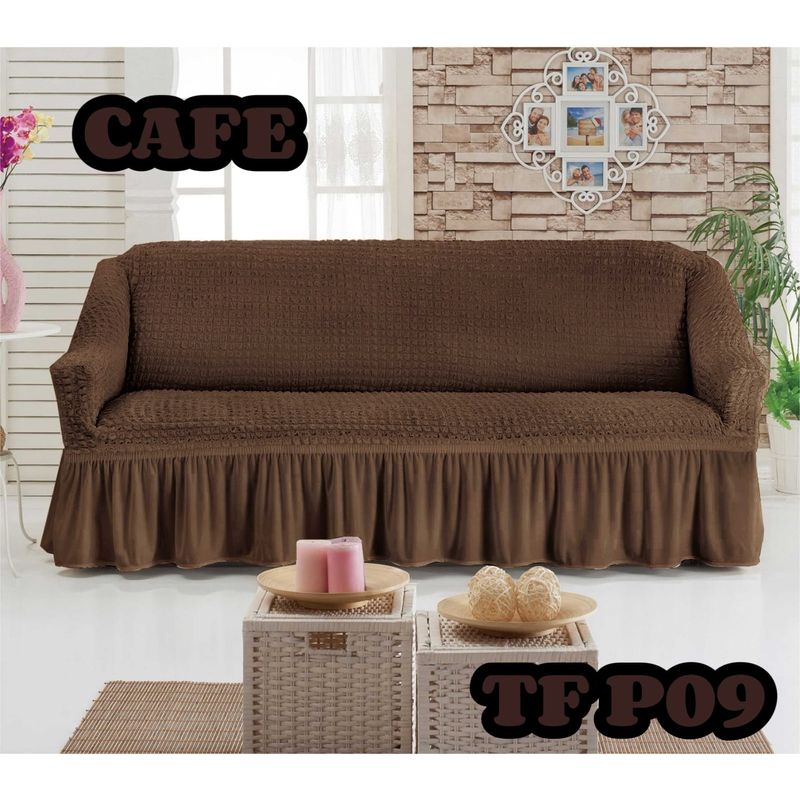 ANGELES DEL HOGAR - Fundas Para Sofa Cubresillones Turcos Cuadrille 3 cuerpo