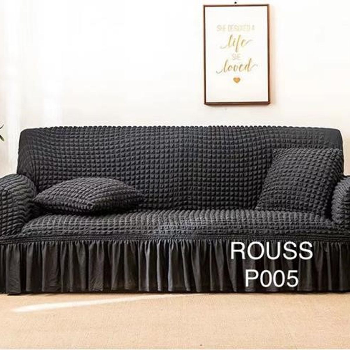 ANGELES DEL HOGAR - Fundas Para Sofa Cubresillones Turcos Cuadrille 3 cuerpo