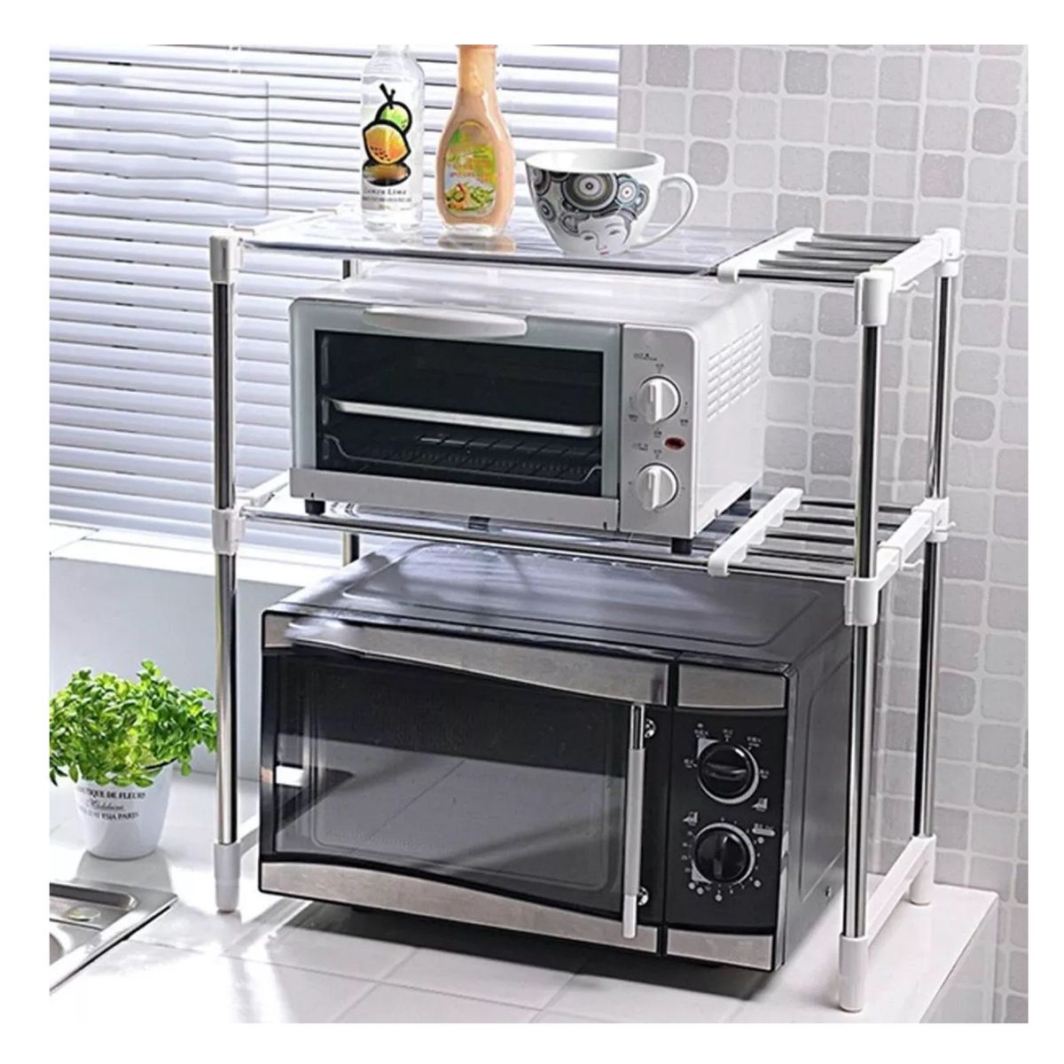 GENERICO - Rack Estante Organizador Microondas Multiusos Cocina Estante