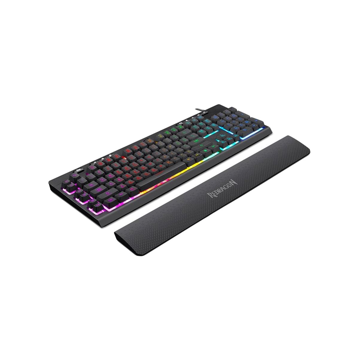 REDRAGON - Teclado Gamer Redragon Shiva K512 Full Size RGB Membrana Negro ES