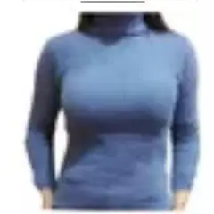 GENERICO - Sweter Cuello Alto PB-D3 - Celeste