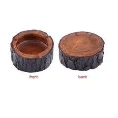 GENERICO - Cenicero Corteza Madera Natural 12x4 Cms Interior Y Exterior