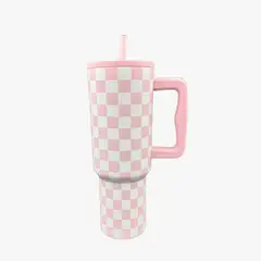 GENERICO - VASO TERMICO PREMIUM 1200ML ROSA JAQUE MATE