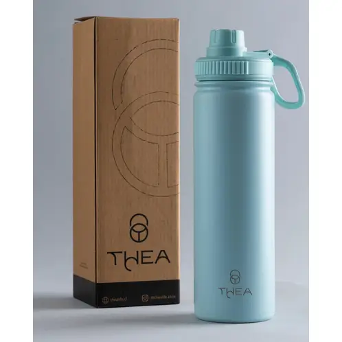 THEA - Botella Light Blue Insulada 650 ml - Cyan