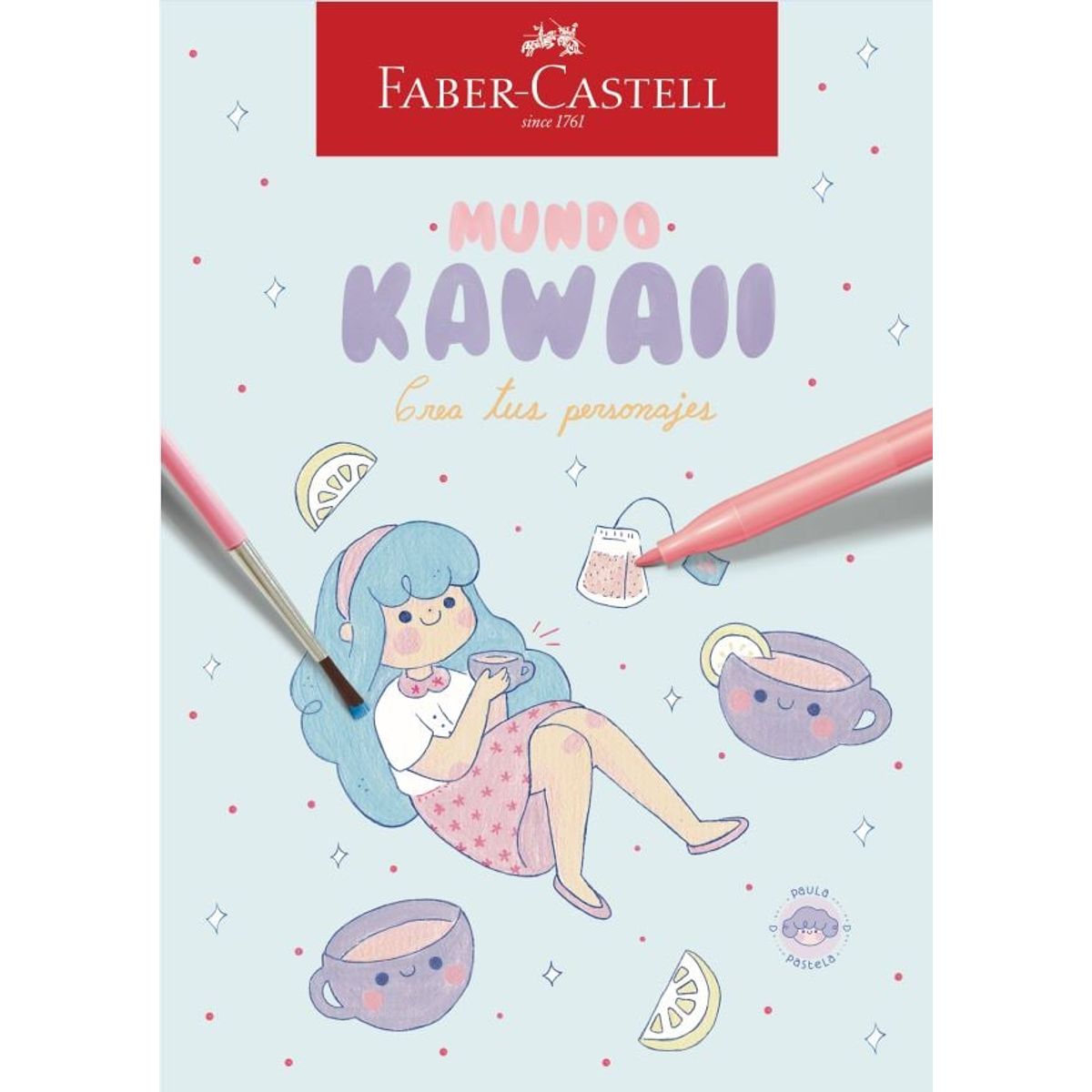 FABER-CASTELL - Libro para Colorear Mundo Kawaii Faber-Castell