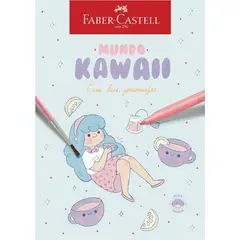 FABER-CASTELL - Libro para Colorear Mundo Kawaii
