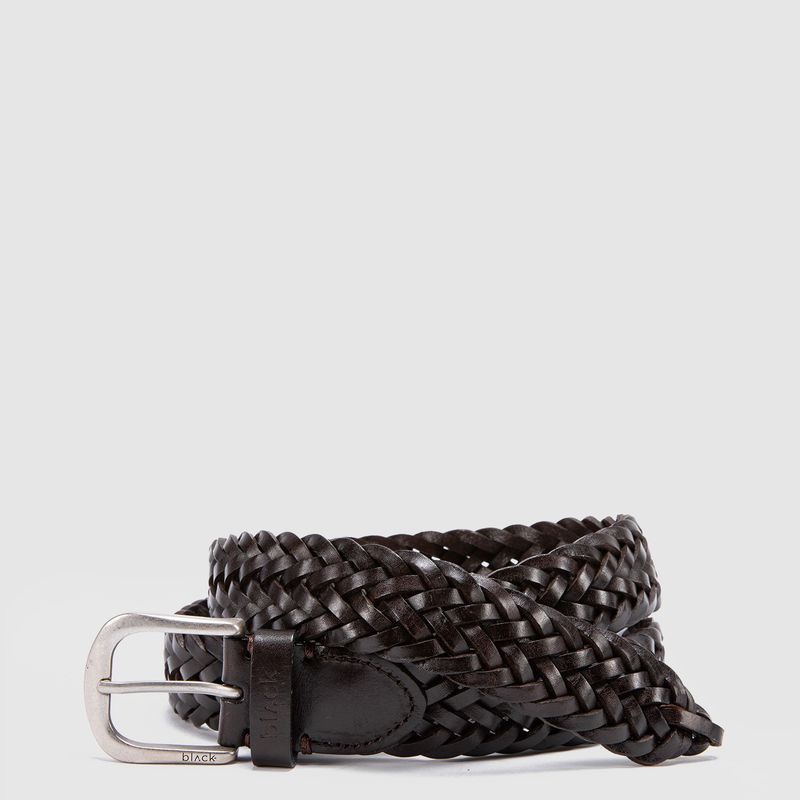 BUBBA - Cinturon Braid Browne Black Bubba