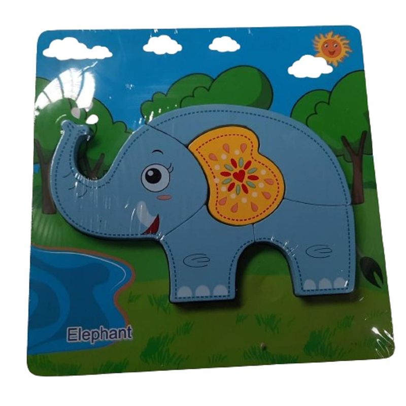 TOLIPA - Rompecabezas de Elefante de Madera para Niños PB-C4