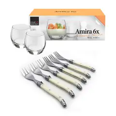 KITCHENWARE - PACK SET POSTRE+TENEDORES PEQUEÑOS MARF