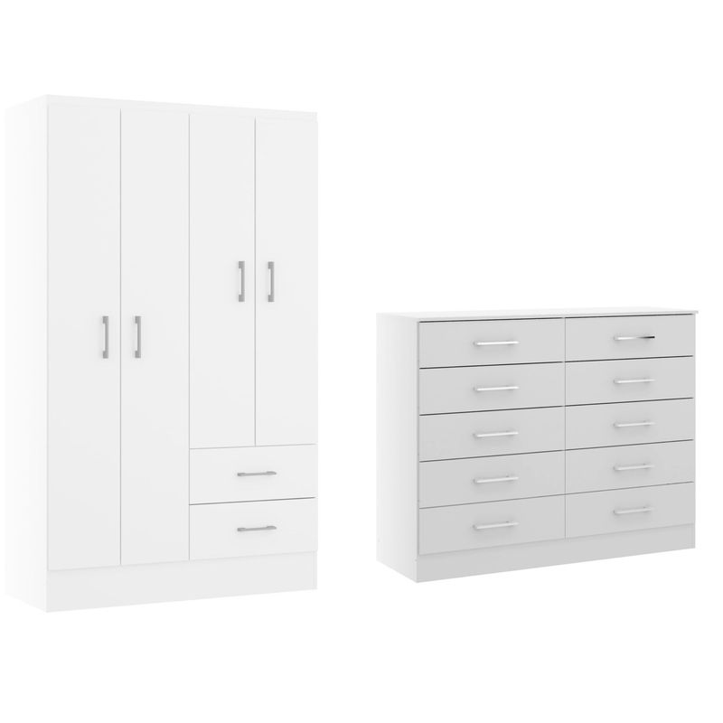 RIMEIS LTDA - Combo closet 4 puertas + Comoda 10 cajones R-302315.