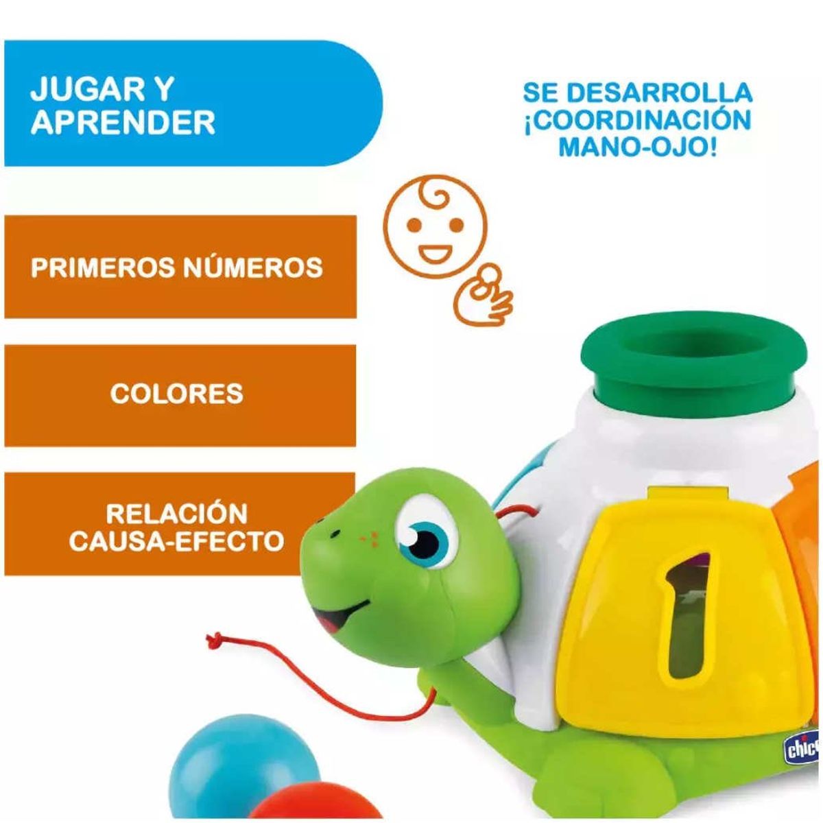 CHICCO - Tortuga Clasificadora CHICCO Formas y Sonidos
