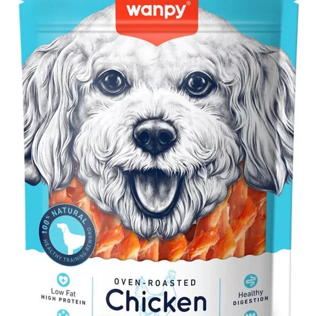 GENERICO - Wanpy Chicken Jerky & Carrot Sticks Dog 100 gr