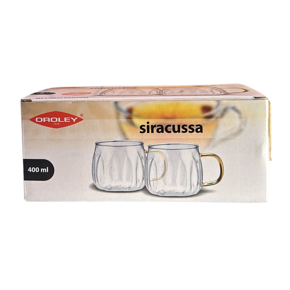 OROLEY - Set 2 tazas 400 ml Siracussa Oroley OROLEY