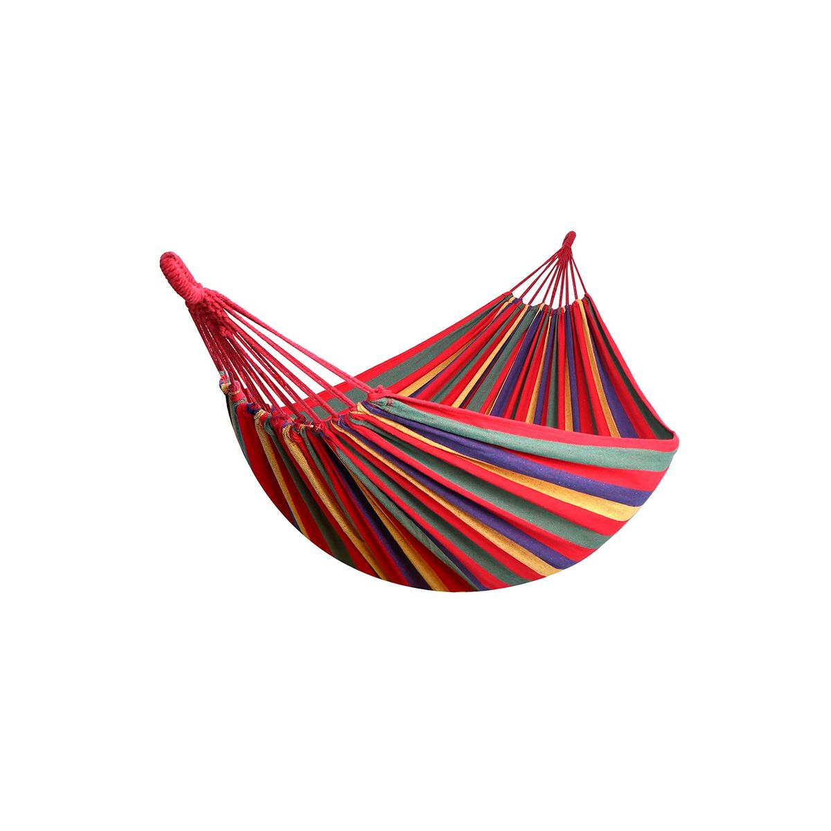 IMPORTCLICK - Hamaca De Algodón Multicolor 2 Plazas 180x150 Cm