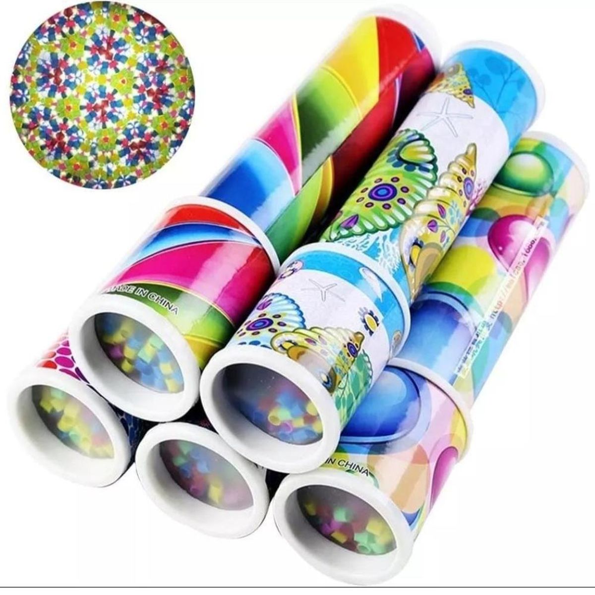 TOLIPA - Pack 3 Caleidoscopio Grandes Para Niños Y Niñas
