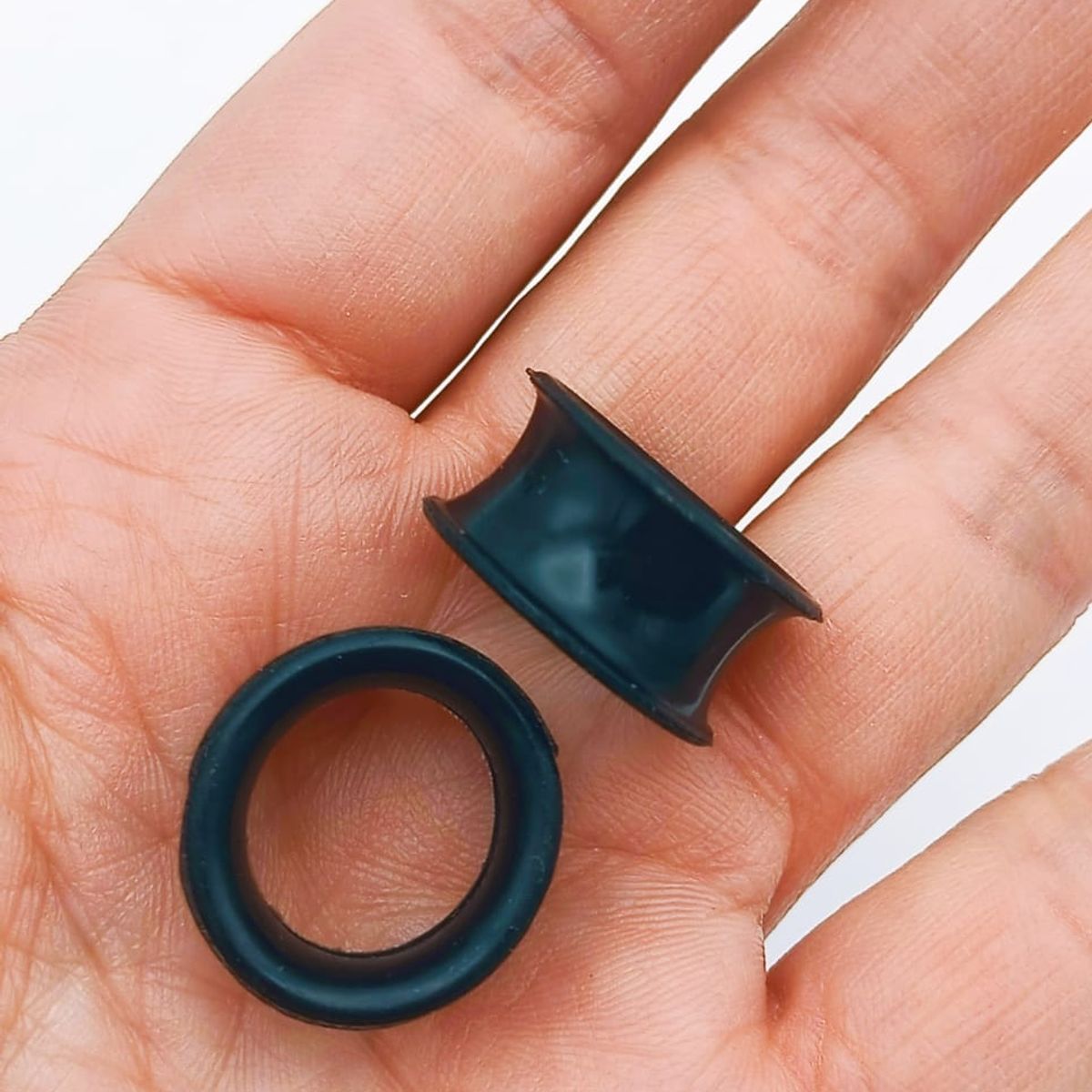 ELBAULDEJUMA - Aros Expansores Oreja 16mm Acampanado Estiradores Silicona