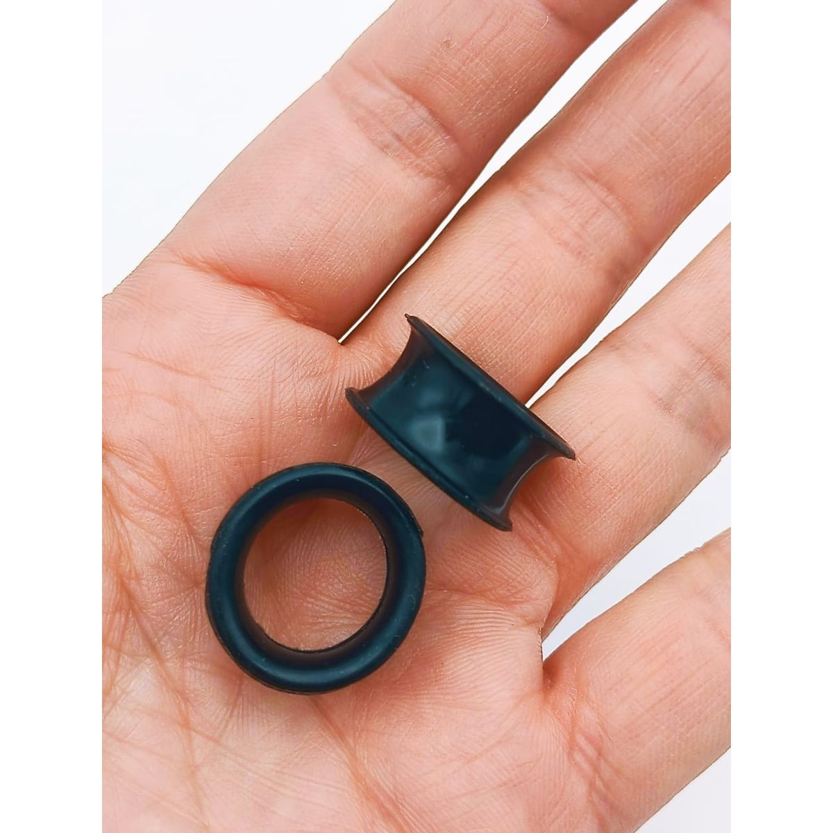 ELBAULDEJUMA - Aros Expansores Oreja 16mm Acampanado Estiradores Silicona