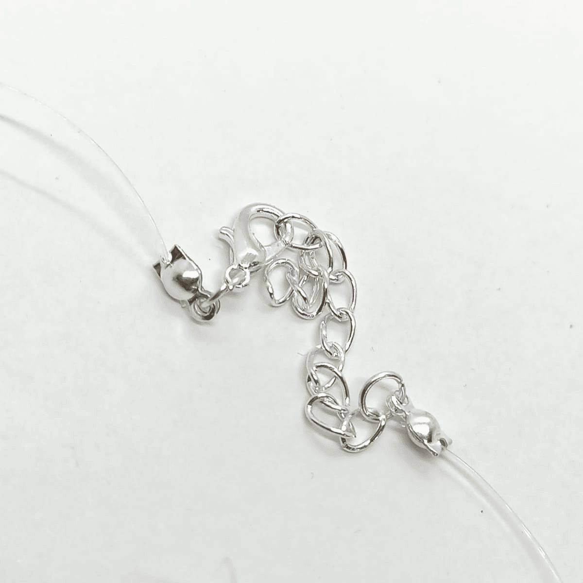 ELBAULDEJUMA - Colgante Cadena Gargantilla Invisible Con Mariposa