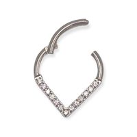 Piercing Septum Tragus F136 G23 Titanio Lagrima Circonio