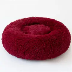 GENERICO - Cama para Mascotas Antiestres de felpa Peluda 60 CM