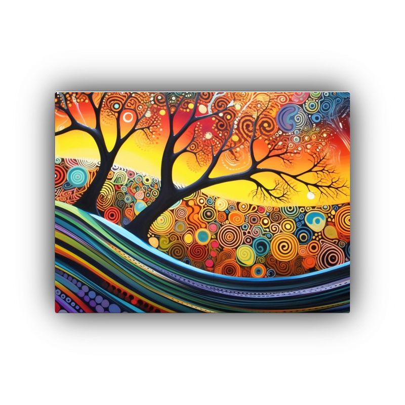 GENERICO - Adorno Artístico Australiano Belleza En Pinturas Decorativ 120x80cm