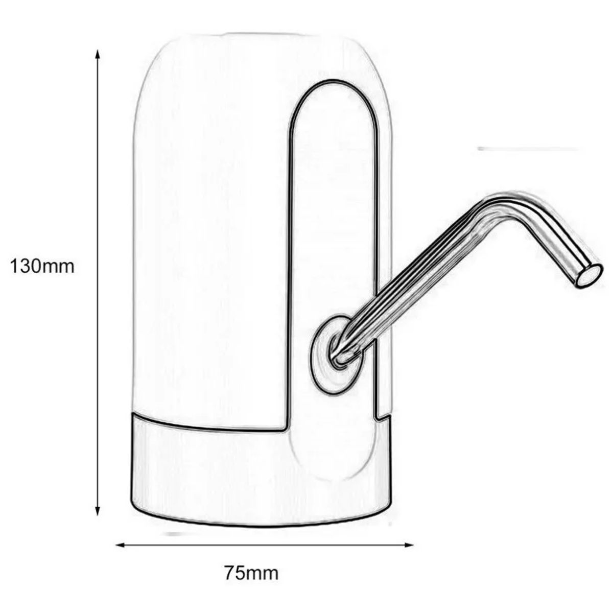 GENERICO - Dispensador Agua Electrónico Recargable Usb Botellon Bomba