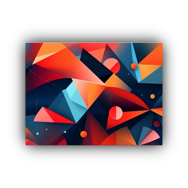 GENERICO - Fondo Geométrico Abstracto Dinámico De Amor Para Cuadros D 120x80cm
