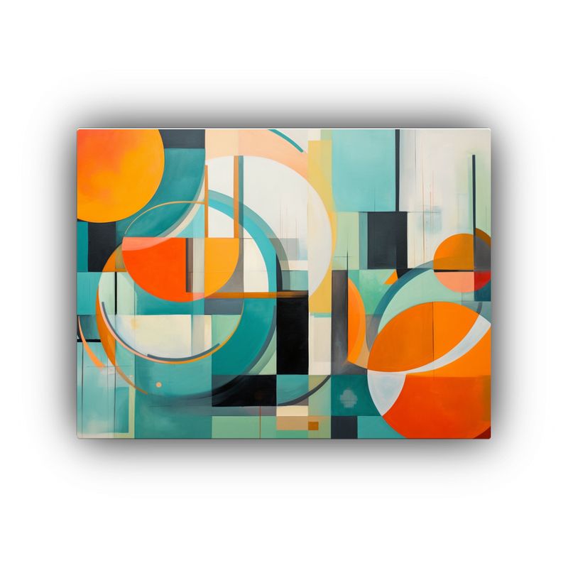 GENERICO - Cuadro Composición Visual Estilo Steve Eisenberg En Londres 120x80cm