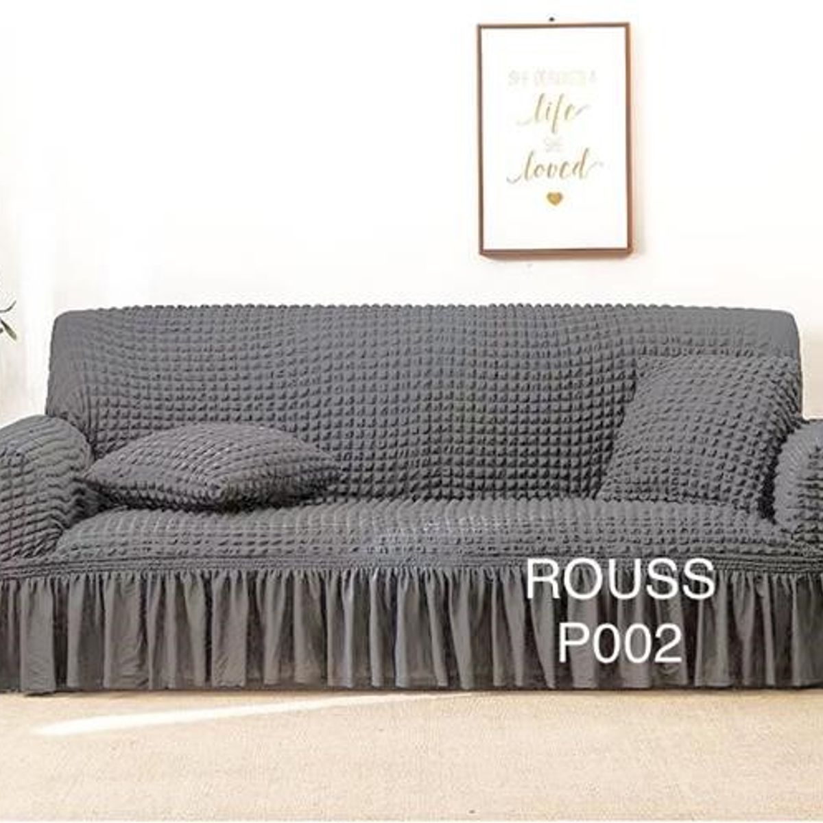 ANGELES DEL HOGAR - Fundas Para Sofa Cubresillones Turcos Cuadrille 4 cuerpos