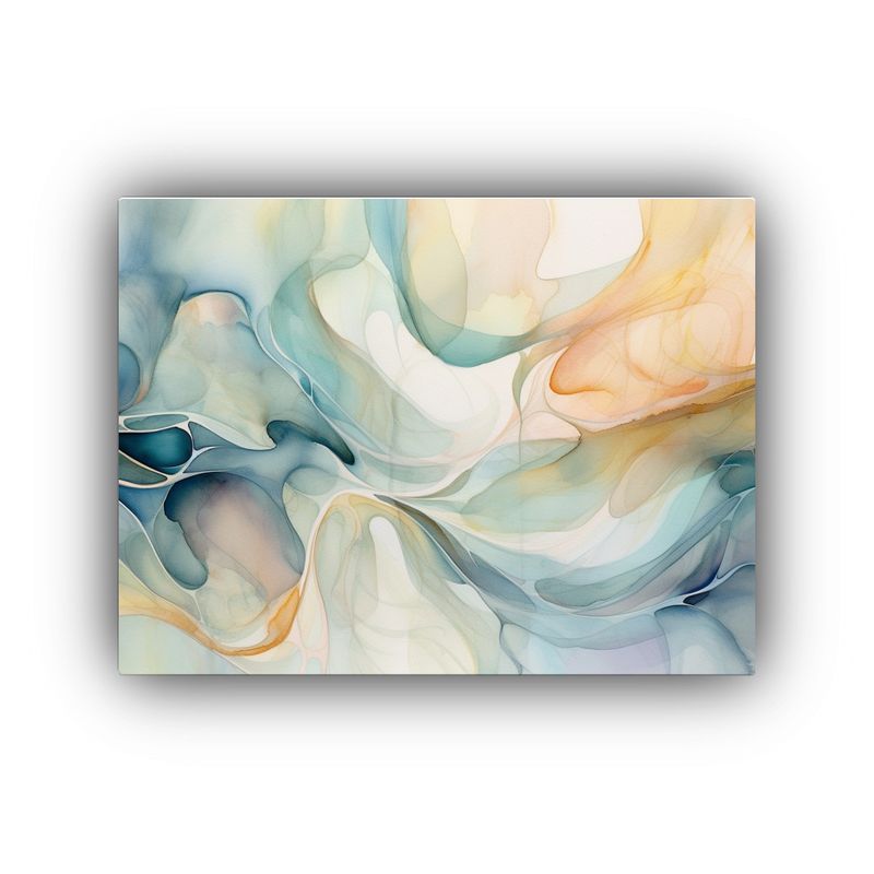 GENERICO - Diseño De Arte De Pared Abstracto Con Líneas Fluidas Y Col 120x80cm