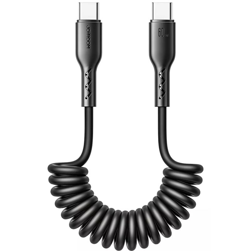 JOYROOM - Cable Tipo C Retractilespiral Joyroom 60w Calidad Premium