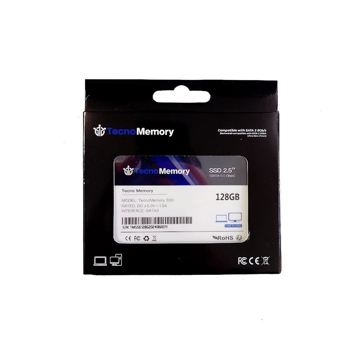 GENERICO - Tecnomemory SATA3 128GB SSD R500/W420