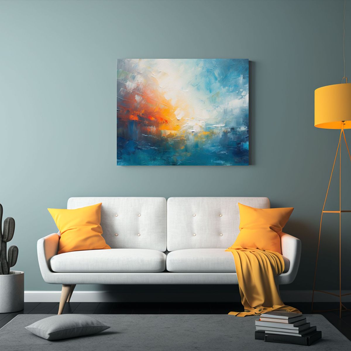 GENERICO - Crear Una Pintura Abstracta Que Capture La Intensidad Del Ar 120x80cm