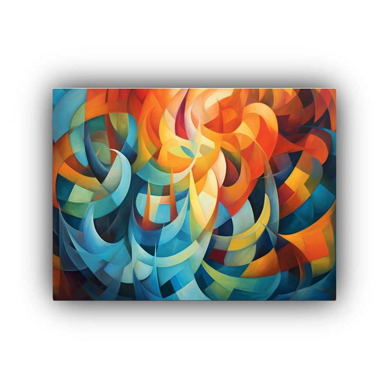 GENERICO - Cuadros Decorativos De Arte Abstracto En óleo Inmersión E 120x80cm