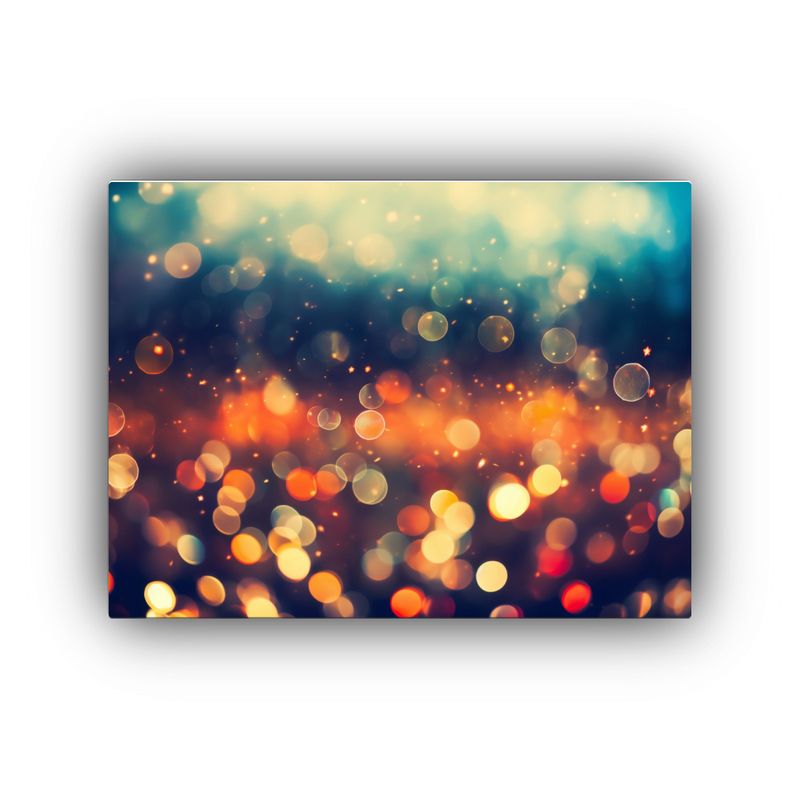 GENERICO - Pinturas Inspiradoras De Colores Vibrantes Con Efecto Bokeh 120x80cm