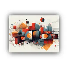 GENERICO - Cuadro Geométrica Profesional Para Decorar Tu Espacio Creat 120x80cm