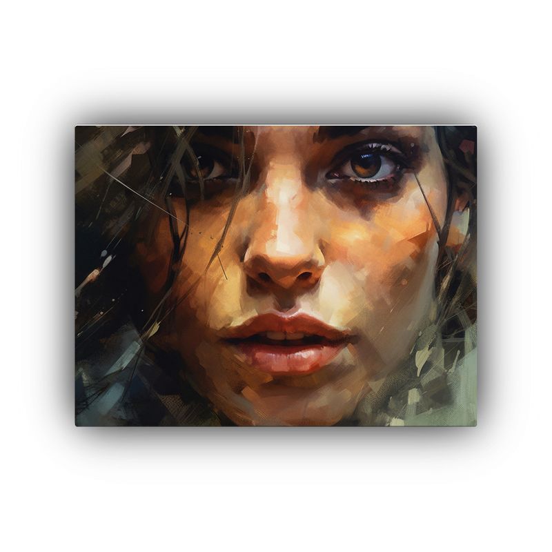 GENERICO - Mujer Agresiva En Pinturas De Decoración De Regalo De Canva 120x80cm