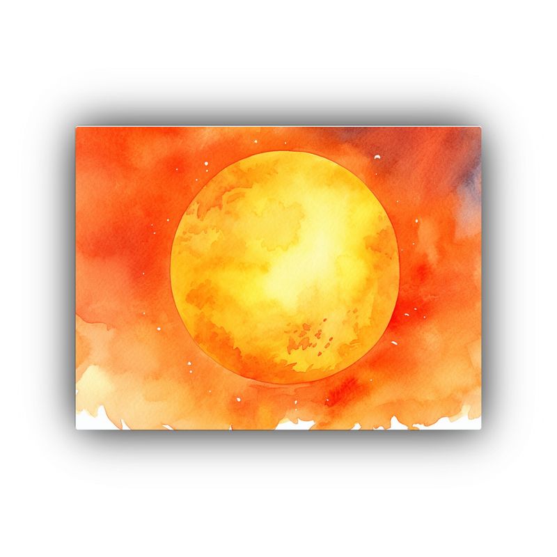 GENERICO - Pinturas De Decoración De Sol Acuarela De Alta Calidad Con  120x80cm