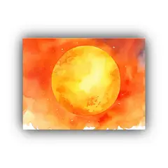 GENERICO - Pinturas De Decoración De Sol Acuarela De Alta Calidad Con 120x80cm