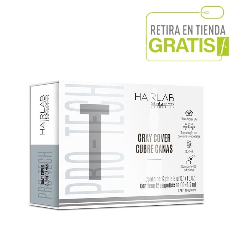 SALERM - SALERM Pack 12 Ampolla Cubrecanas Mejora Cobertura Tintura