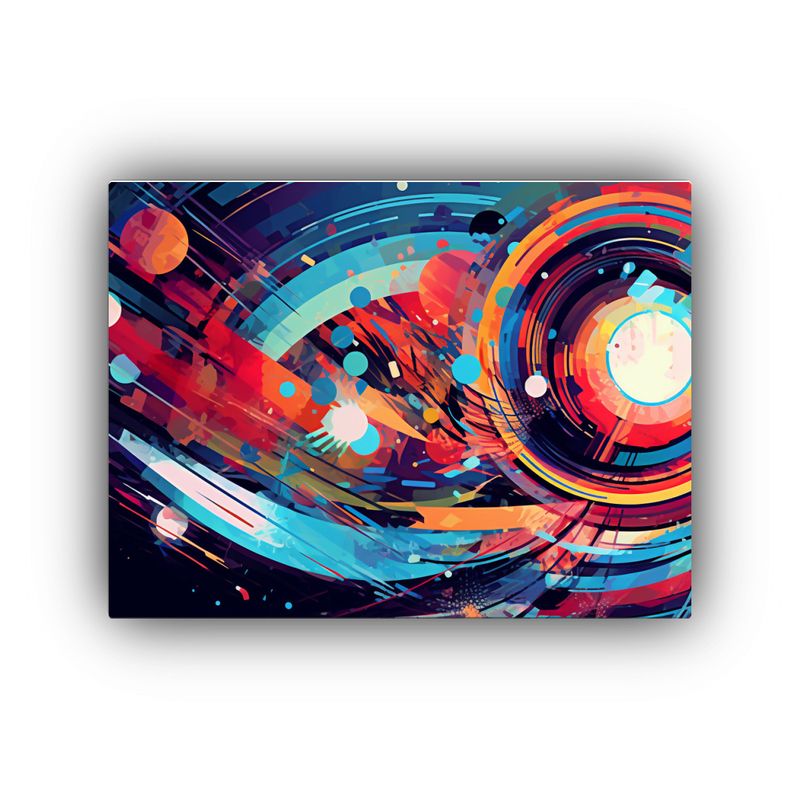 GENERICO - Pintura Abstracta Moderna Colorida Para Decoración De Pared 120x80cm